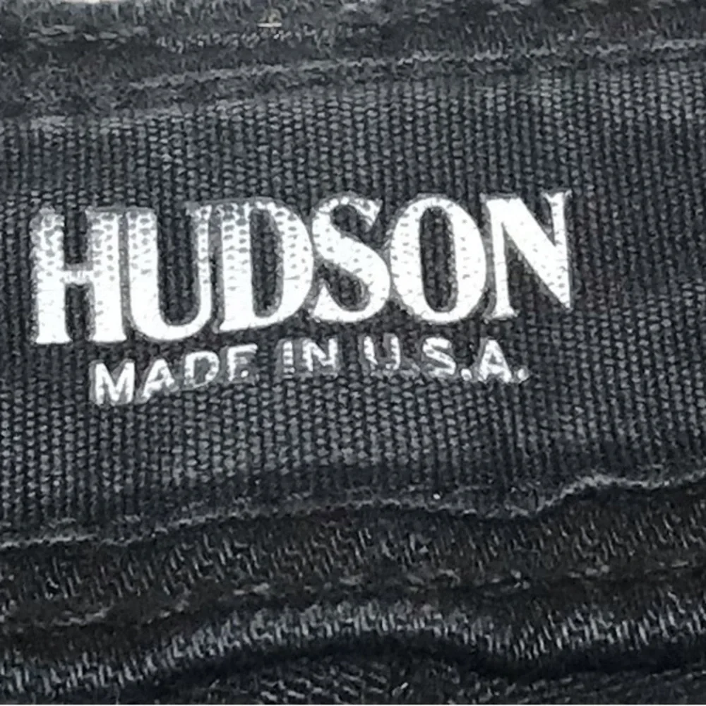 Hudson Blake Made In USA 32x31 Slim Straight Black Mens Stretch Denim Blue Jeans